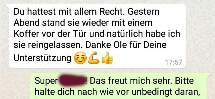 Kundenstimme zum Email-Coaching Paket Silber