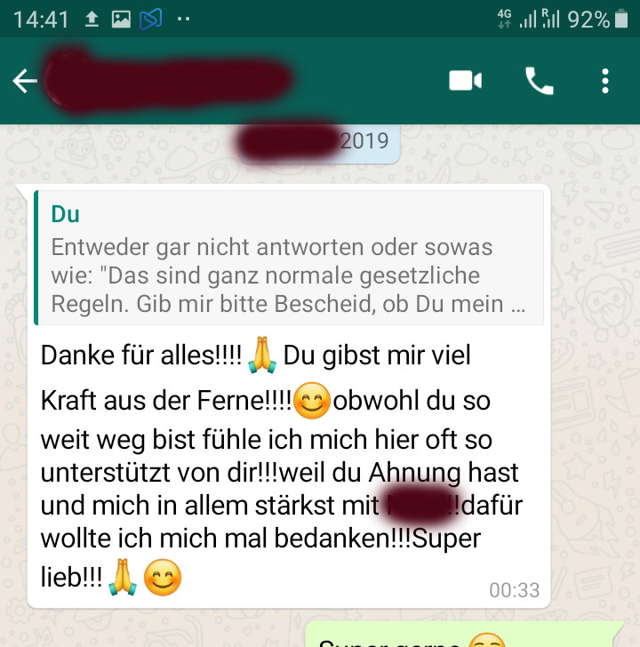 Kundenstimme zum Email-Coaching Paket Silber