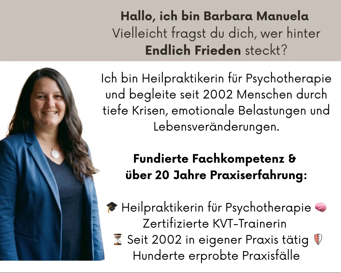 Porträt der Heilpraktikerin Barbara Manuela mit Fachkompetenzen und Erfahrung
