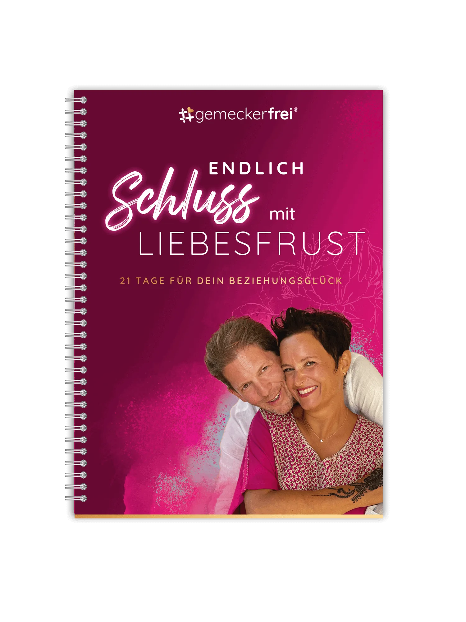 Produktmockup Beziehungs-Journal aus Endlich Schluss mit Liebesfrust Bundle