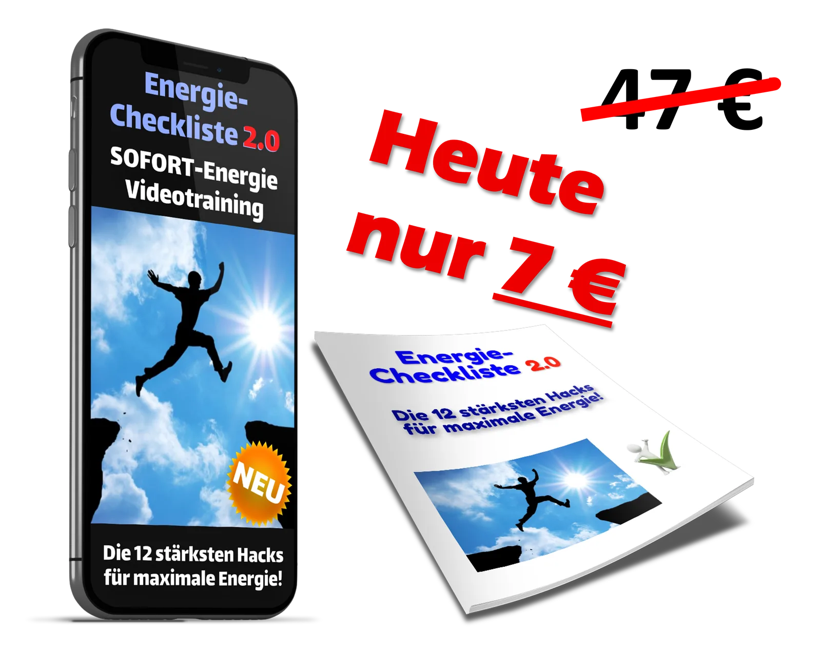 Energie-Checkliste 2.0 Sofort-Energie Videotraining mit Smartphone und Checklisten-PDF, Preis 7 Euro