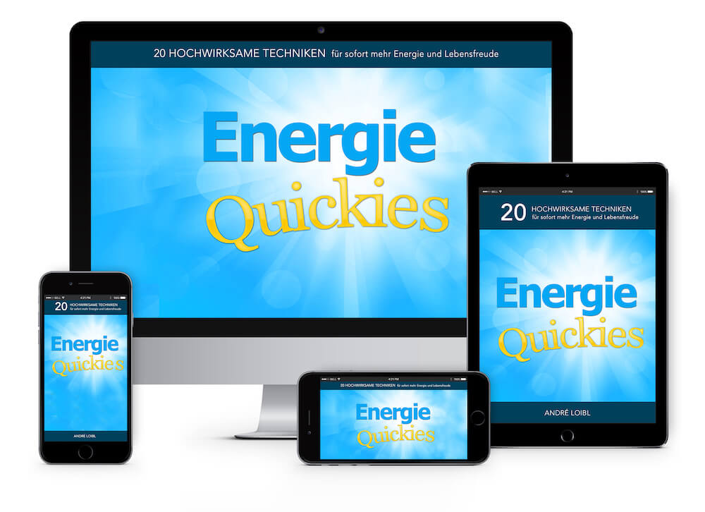 Responsive Mockup: Energie Quickies auf Smartphone, Tablet und Desktop
