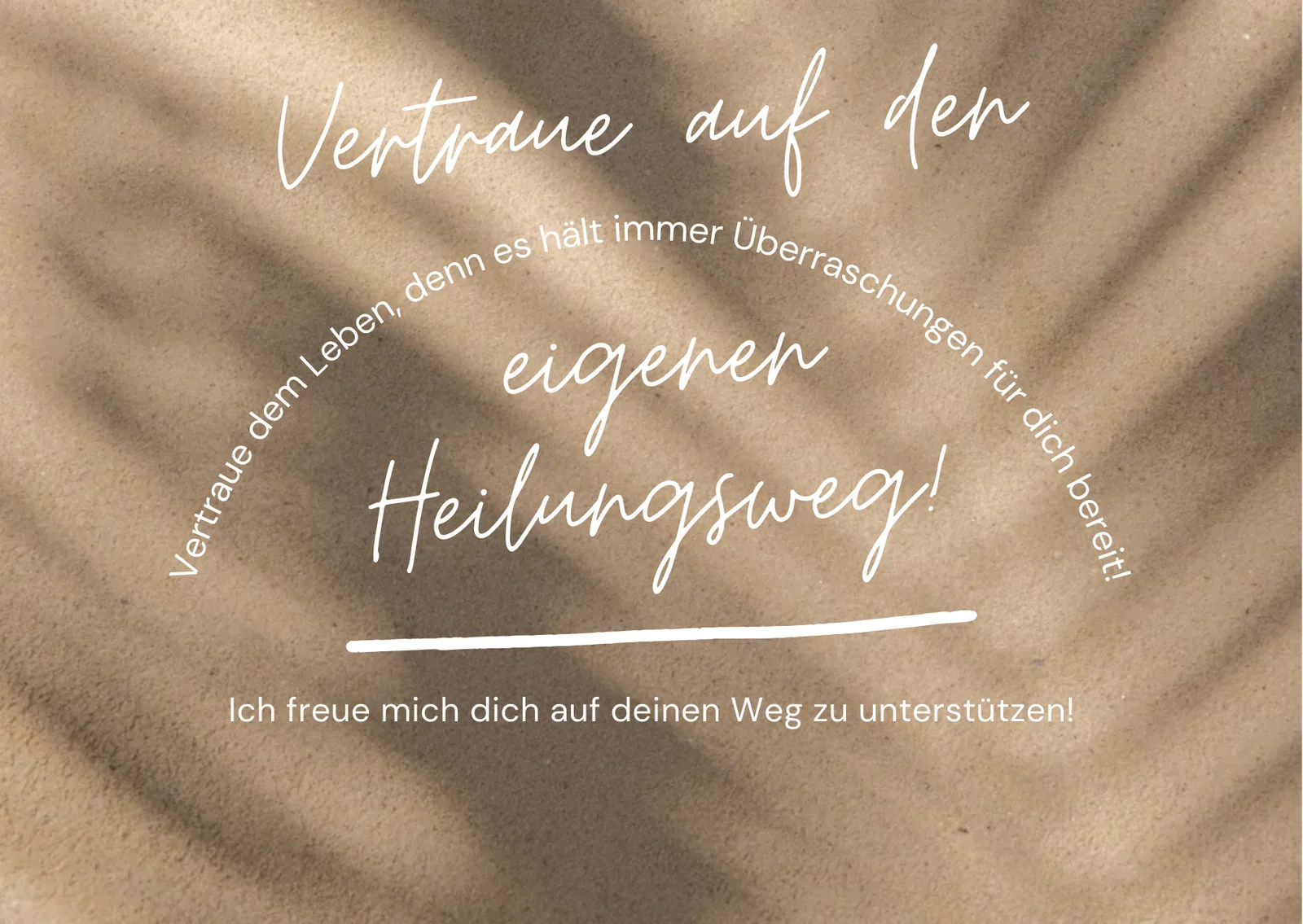 Motivationstext zur Vertrauensförderung bei Heilungsarbeit