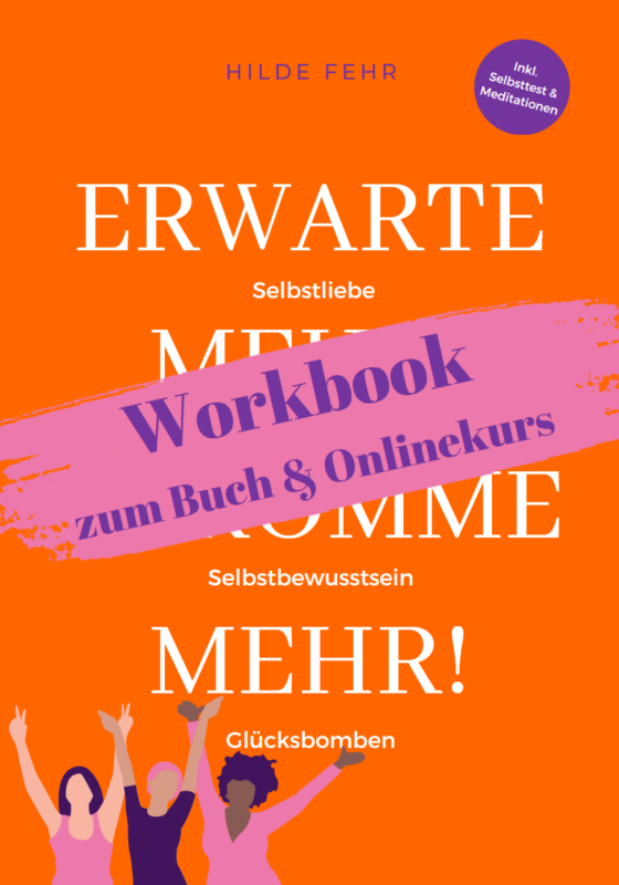 Workbook-Cover mit orangefarbenem Hintergrund und großem Buchtitel