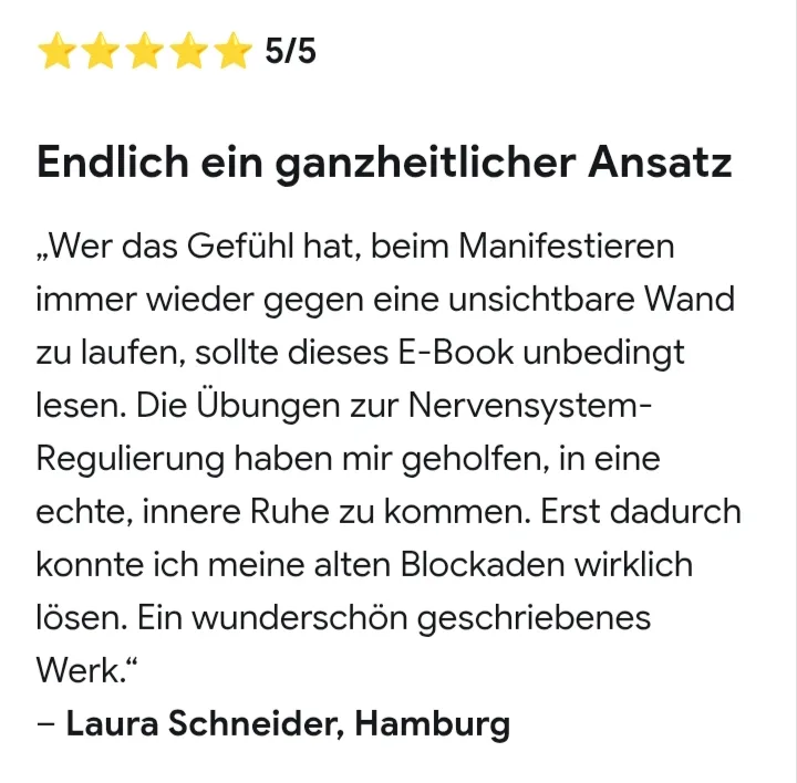 Kundenbewertung Erfolg Es ist alles da