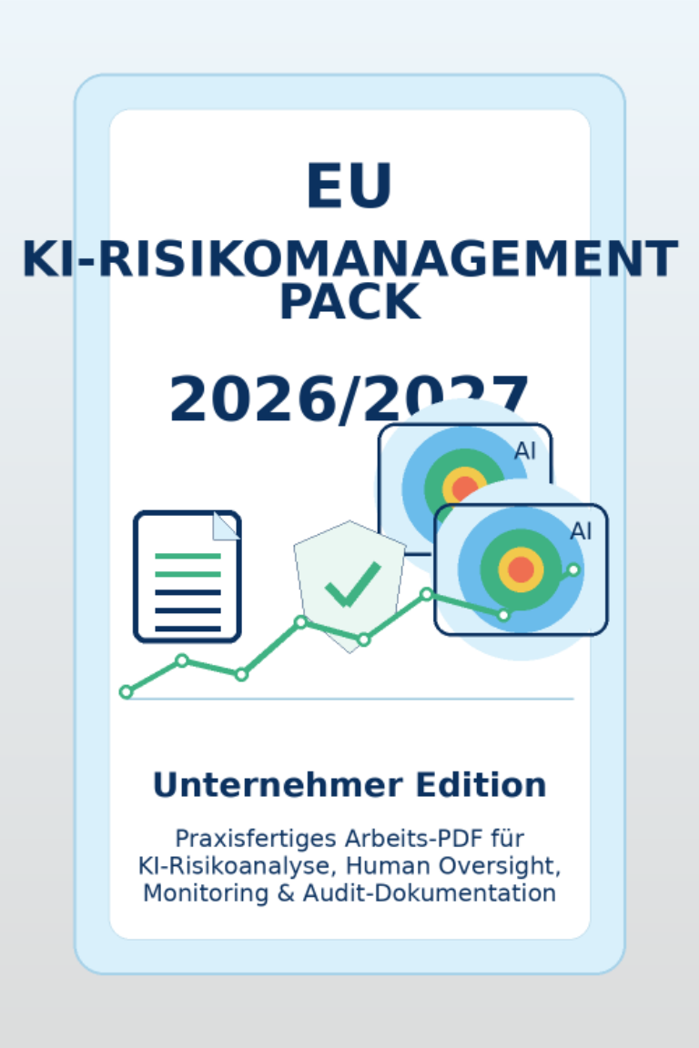 EU KI-Risikomanagement Pack 2026/2027 – E-Book zum EU AI Act