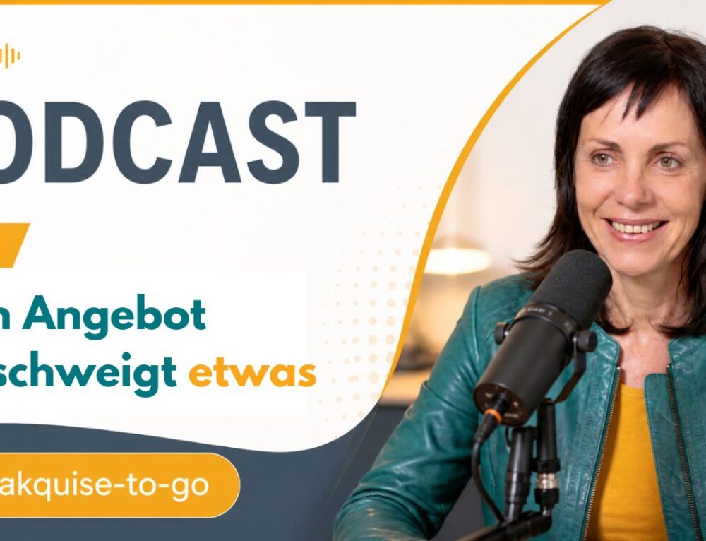 Christina Bodendieck im Podcast-Studio zu Angebotsklarheit