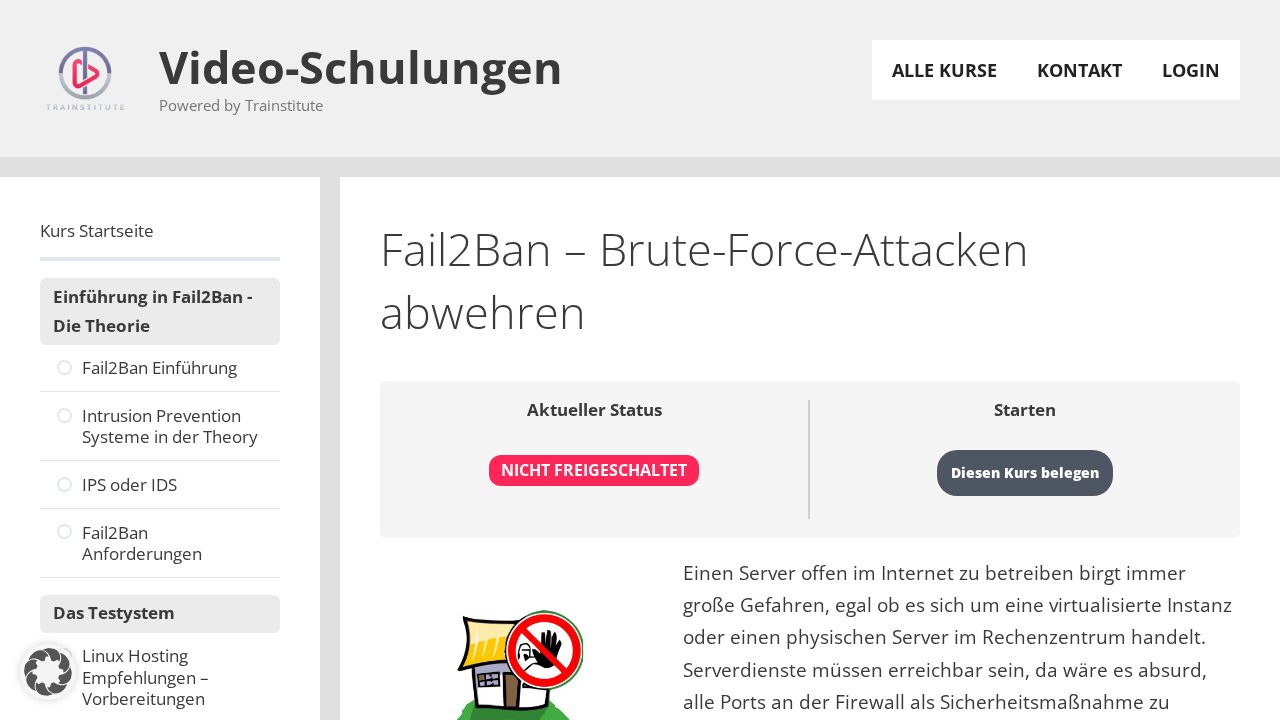 Fail2Ban – Brute-Force-Attacken abwehren – Ansicht der Verkaufsseite