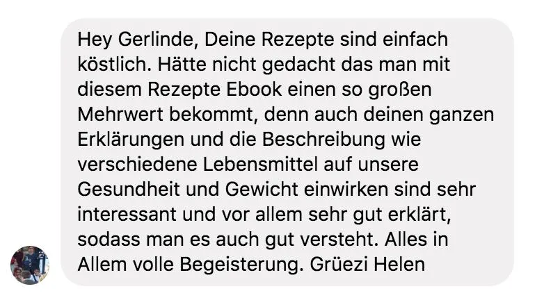 Kundenstimme von Helen über Fatburner-Rezepte E-Book mit Profilbild