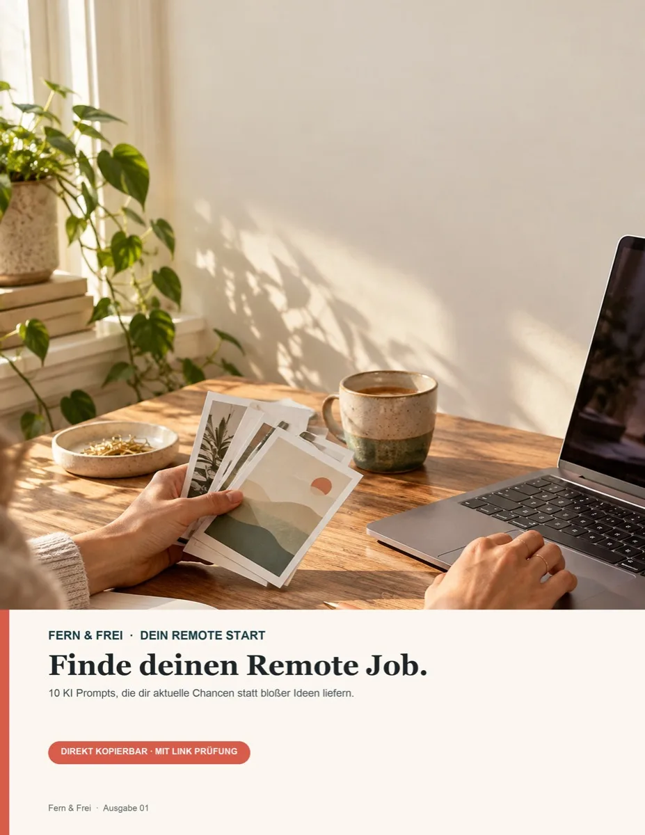 Finde deinen Remote Job.