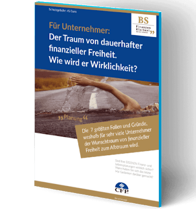 E-Book Cover Finanz Ratgeber für Unternehmer von Bernd Schmidt mit Bild einer Hand auf Stein
