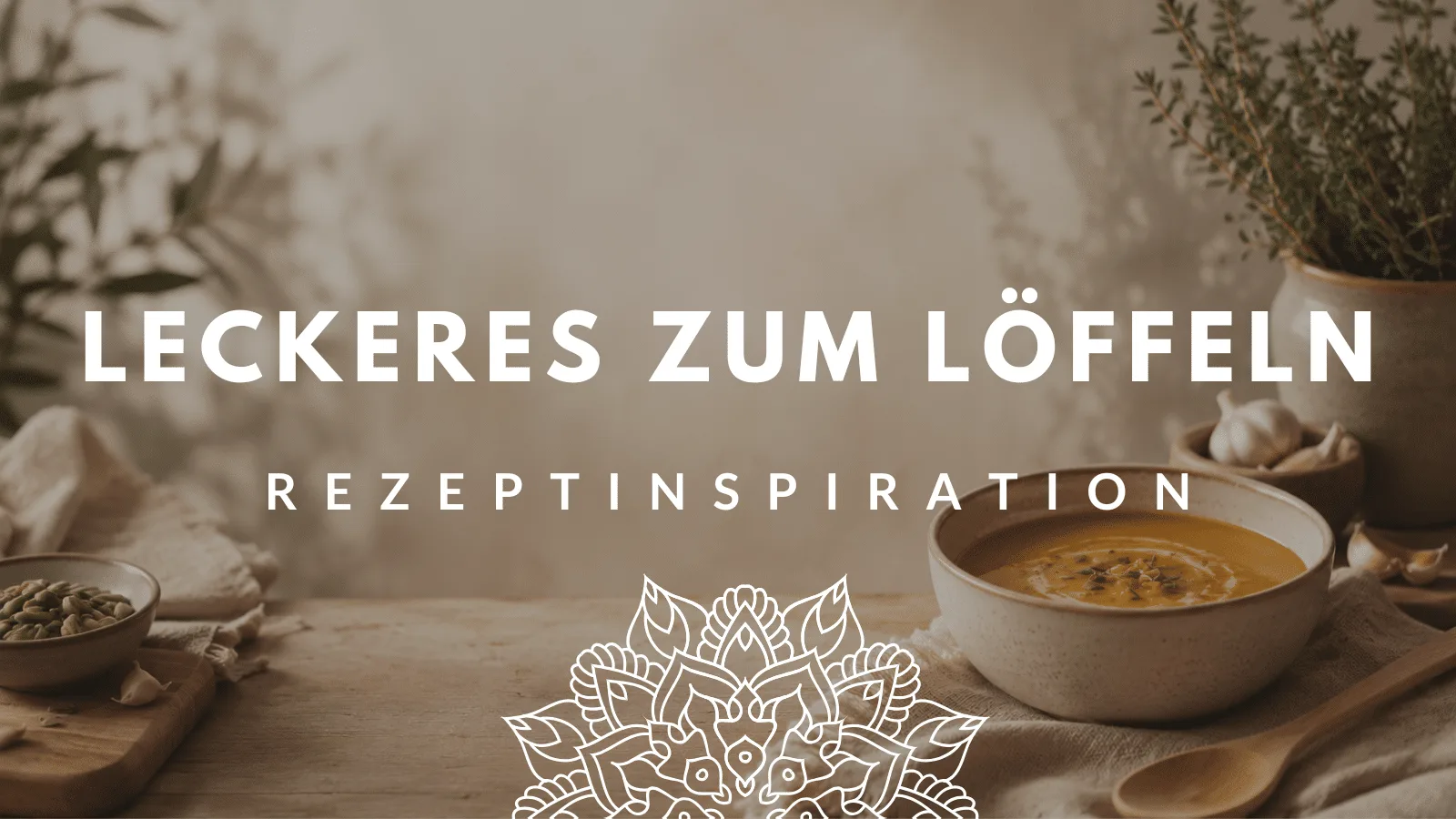 Leckeres zum Löffeln – Rezeptinspiration mit Suppenschale, Kräutern und Zutaten