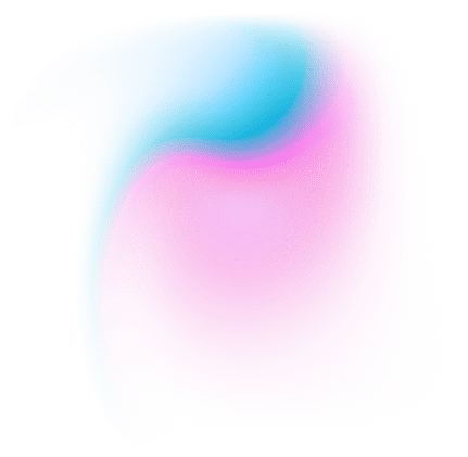 Abstrakte dekorative Grafik mit Farbverlauf von Blau über Pink zu Weiß