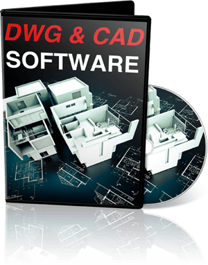 Software-Paket-Mockup für DWG & CAD Bauanleitungs-Software mit DVD