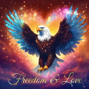 Freedom and Love Mastermind Community Design mit Schrift