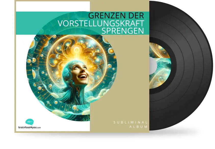 Subliminal-Album Cover Grenzen der Vorstellungskraft sprengen mit leuchtender Frau