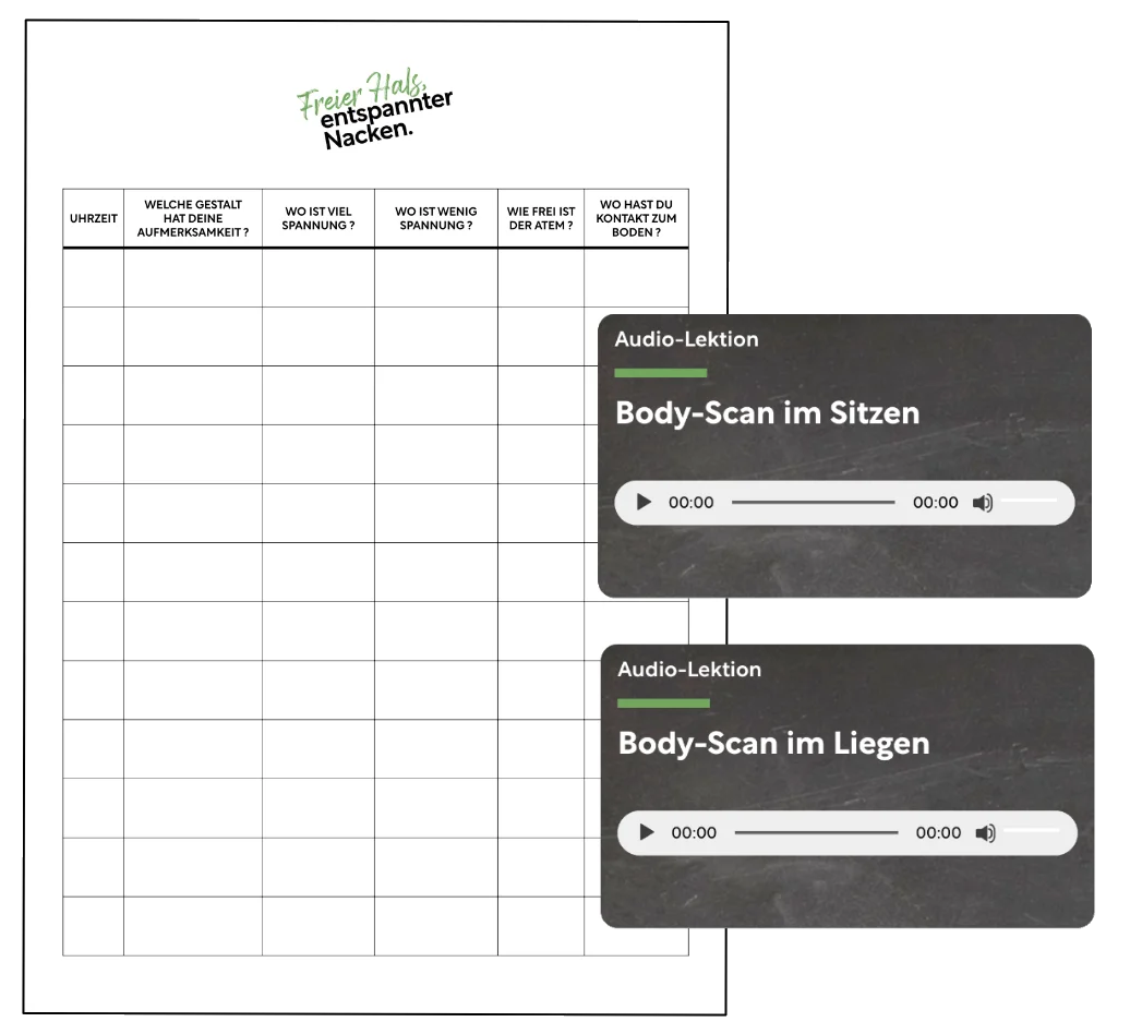 Kursinhalt Freier Hals – Entspannter Nacken Trainingsmodule