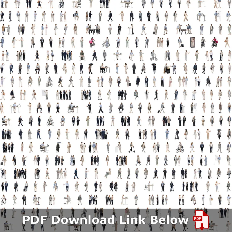 Overview Download Architectural Entourage Collection PNG Cutout People