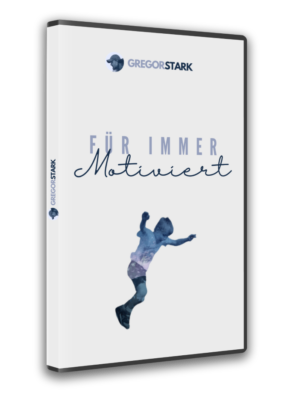 DVD-Cover Für immer Motiviert von Gregor Stark mit springender Person