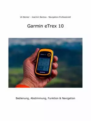 Garmin eTrex 10 Handbuch Titelseite mit GPS-Gerät und Bedienungstext