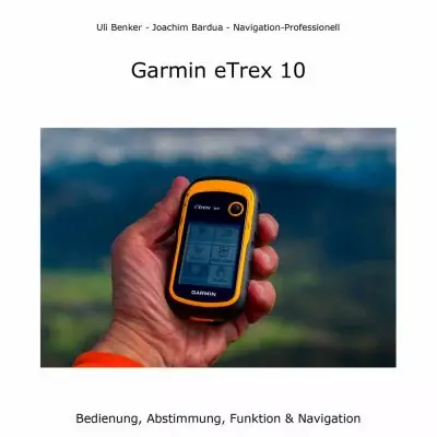 Garmin eTrex 10 Handbuch Inhaltsseite mit GPS-Gerät Produktfoto