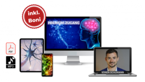 Premium-Zugang Bundle mit Bonus, Monitor, Tablet, Smartphone und Kursleiter Sören Schumann