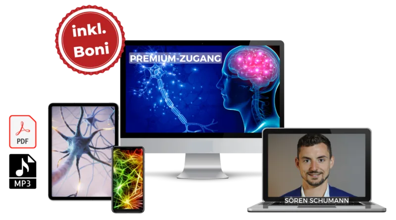 Premium-Zugang Gehirn- & Nervengesundheit Kongress mit Bonus-Boni, Lernmaterialien und Kursleiter-Porträt