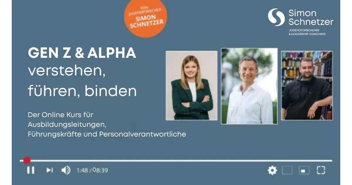 Online-Kurs Wie du der beste Arbeitgeber für junge Menschen wirst von Simon Schnetzer
