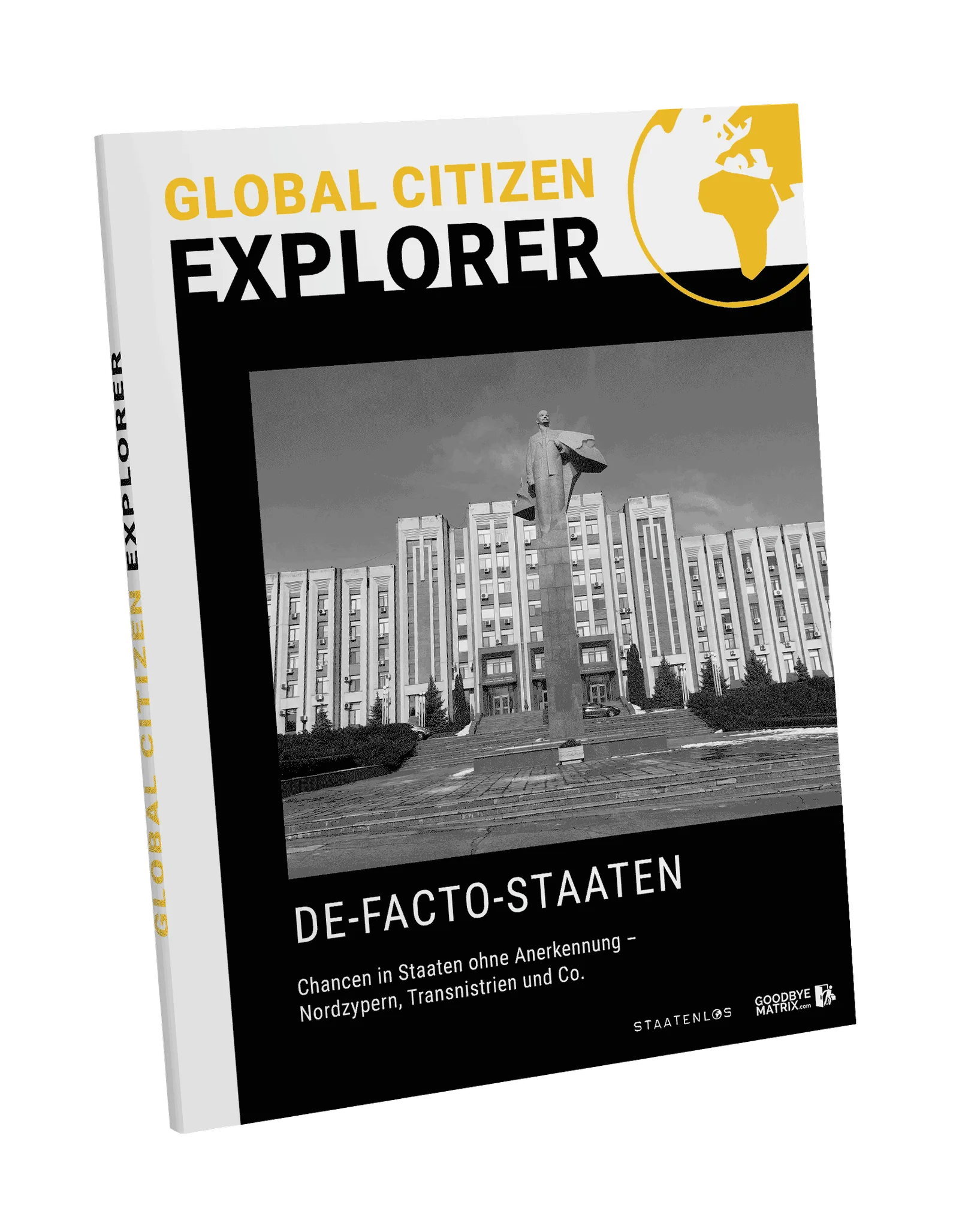 Global Citizen Explorer De-Facto-Staaten Guide Cover mit sowjetischem Gebäude