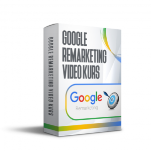 Google Remarketing Video Kurs Box mit Schatten und 3D-Effekt