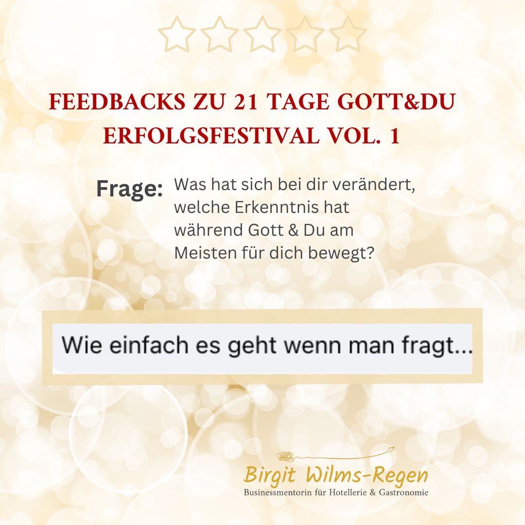 Story-Post mit fünf Sternen, Überschrift in Rot, Frage zum Festival und Feedback-Text