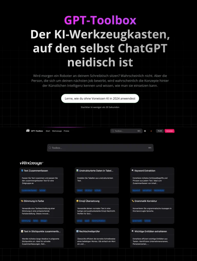 GPT-Toolbox Pro – Software-Bundle für KI-Tools von Christoph Feldmeier