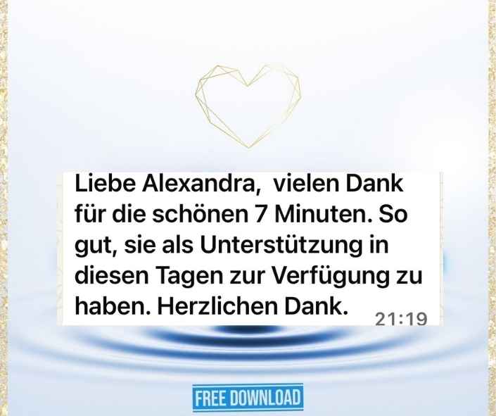 Grace Integrity® 3:1 Seelenverkörperung – Spirituelles Coaching 13 Dankesnachricht für 7-Minuten-Kurs mit Herzgrafik-Dekoration
