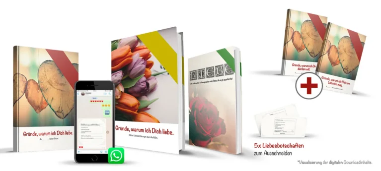 Gründe, warum ich Dich liebe – Ausfüll-E-Book für Partner