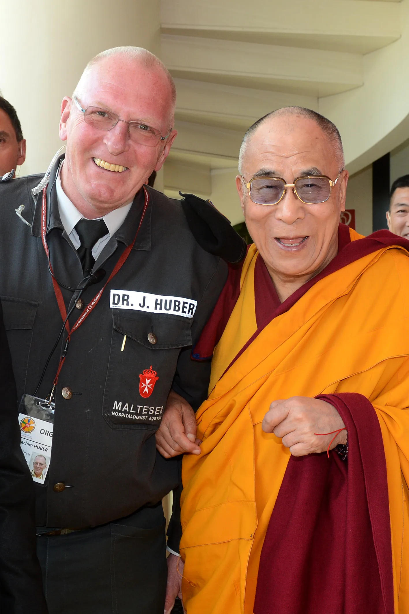 Dr. Joachim Huber mit dem Dalai Lama – Kundenstimme, Treffen