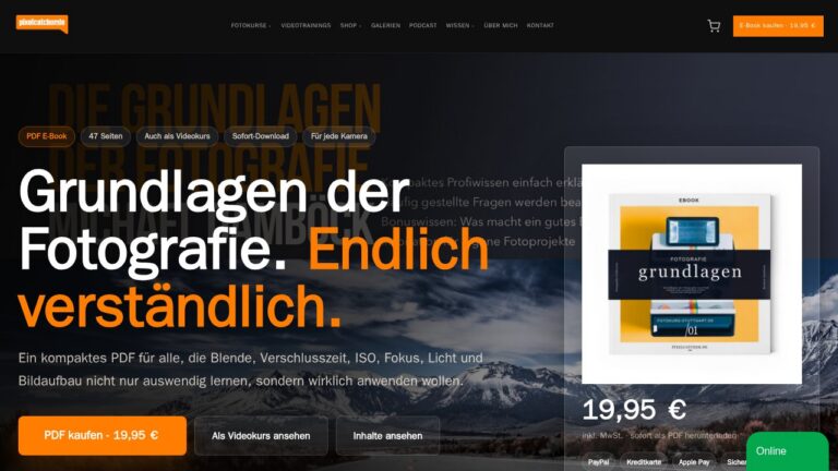Grundlagen der Fotografie – E-Book für Kamera-Einsteiger