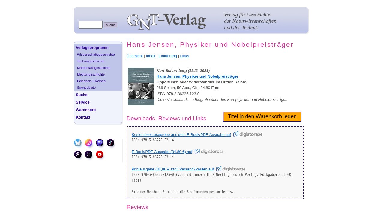 Hans Jensen, Physiker und Nobelpreisträger – Ansicht der Verkaufsseite