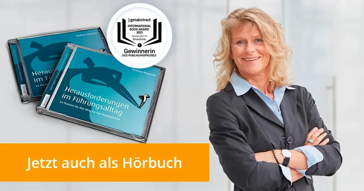 Hörbuch-Cover Herausforderungen im Führungsalltag von Gudrun Happich