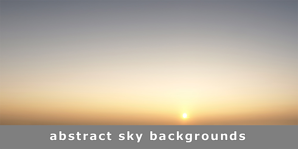 Abstrakter Himmel-Hintergrund mit Sonnenaufgang und Horizont in Pastelltönen