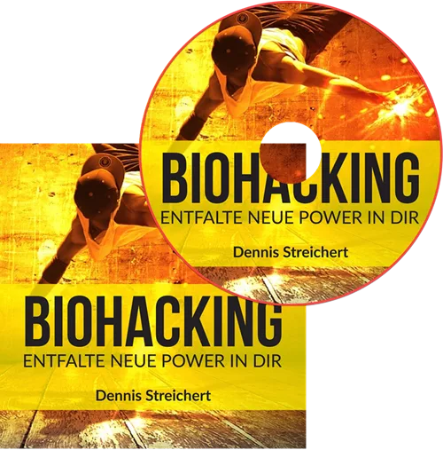 Hörbuch-Cover Biohacking von Dennis Streichert mit CD-Design