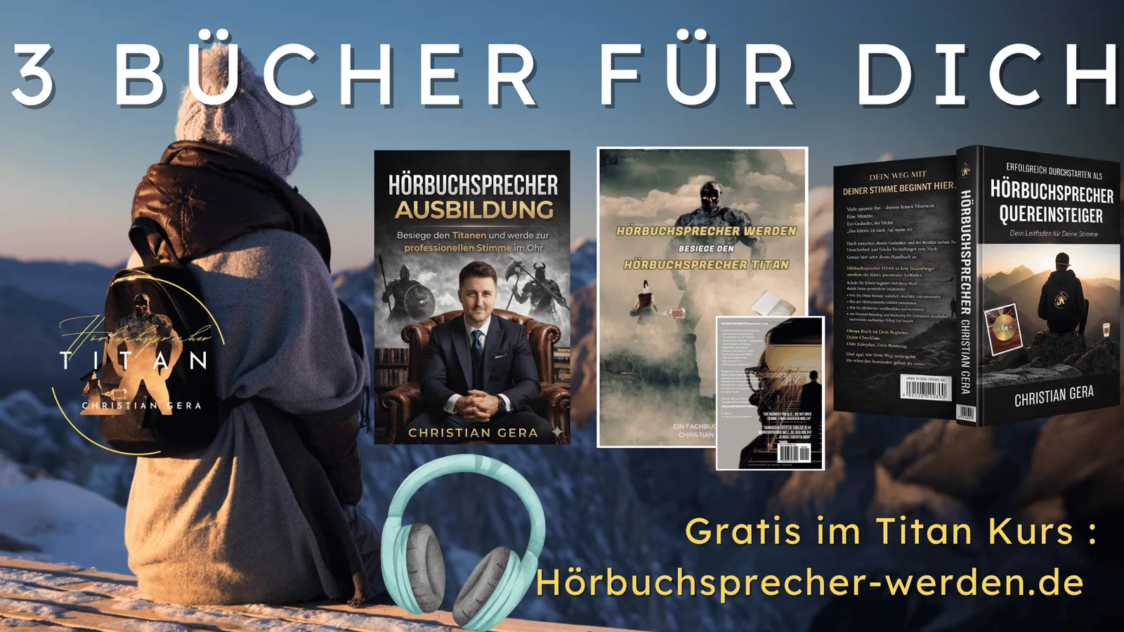 Hörbuchsprecher Ausbildung – Videokurs zum Stimmtraining 12 Christian Gera, Autor der Hörbuchsprecher Ausbildung, im Porträt