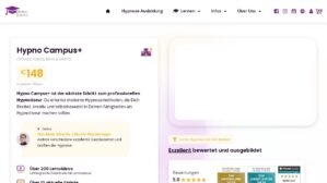Hypno Campus+ – Ansicht der Verkaufsseite