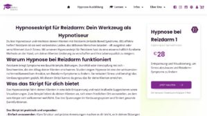Hypnoseskript: Reizdarm 1 – Ansicht der Verkaufsseite