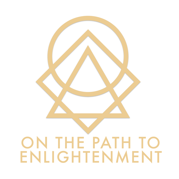 CD Cover On the Path to Enlightenment mit goldenem geometrischem Symbol