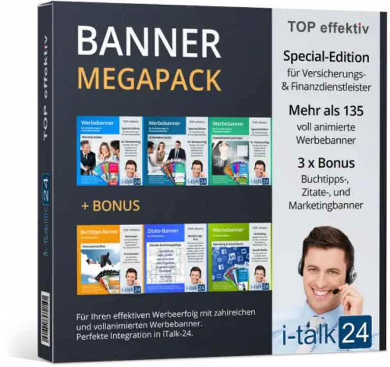 i-talk24 Banner – Vorlagenpaket für Werbegrafiken von Norbert Kloiber