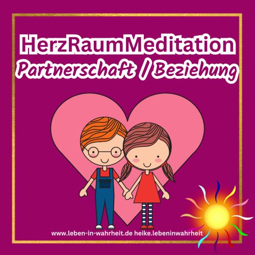 HerzRaumMeditation Partnerschaft Beziehung, zwei Kinder im Herz, Magenta