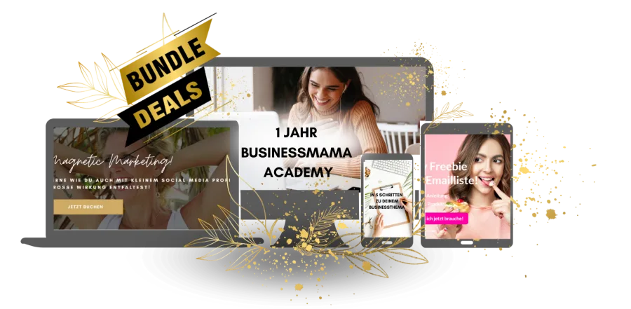 Bundle Deals Kurs-Kombination auf Geräten mit Magnetic Marketing und Freebie-Bonus