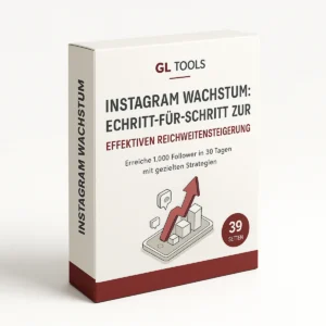 Produktbox Instagram Wachstum Schritt-für-Schritt zur effektiven Reichweitensteigerung, 1200x1200 Pixel