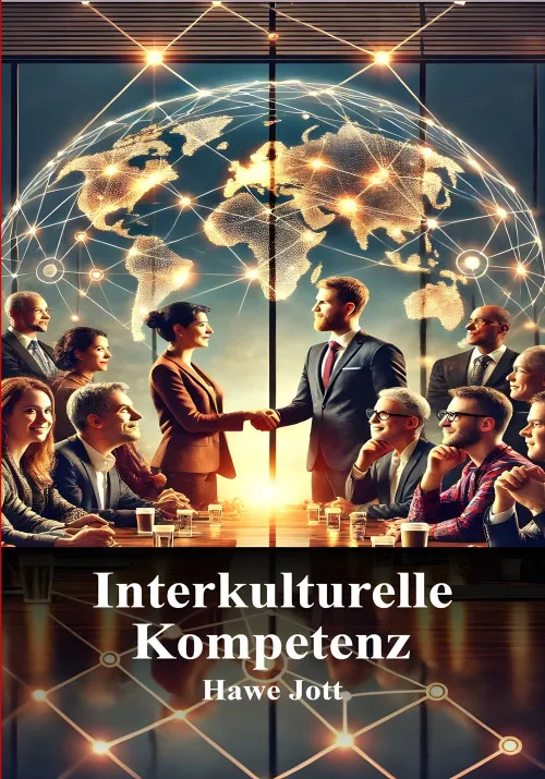 Cover Interkulturelle Kompetenz von Hawe Jott mit globalem Netzwerk und Geschäftsleuten