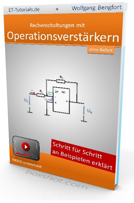 Jahres-Flatrate für die ET-Akademie 7 Buchcover Operationsverstärker von Wolfgang Bengfort mit Schaltplan und Play-Symbol